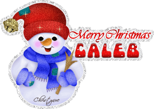Snowman Merry Christmas Caleb
