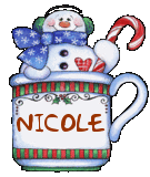 MUG WITH SNOWMAN