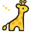 giraffe with tiny hearts