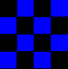 Blue and Black Checkers