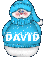 snowman with name david on it