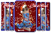 Let It Snow Blue Lady - Merry Christmas