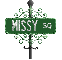 green street sign missy SQ