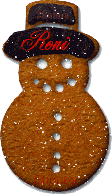 Roni Gingerbread Snowman Cookie