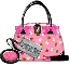 Pink strawberry bag- Aggela