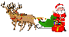 santa and his reindeers