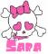Emo skull Sara in Pink