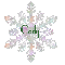 snow flake with name Cody