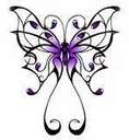 Pretty purple butterfly