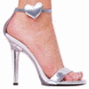 Silver heart shoe