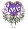 purple flower heart monica