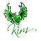 Kim-green heart & wings