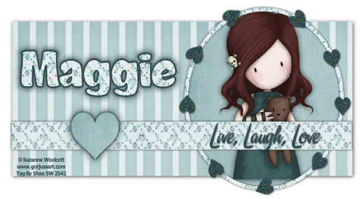 Gorjuss Live,Laugh,Love w/ Maggie name