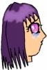 A crying purple haired girl
