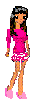 girl in a pink pyjamas