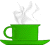 green coffee cup