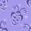 Heart shaped lavender lady bugs