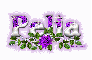 Pelia purple rose
