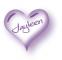 purple heart with name Jayleen