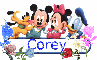 Baby Disney Characters Name Tag- Corey