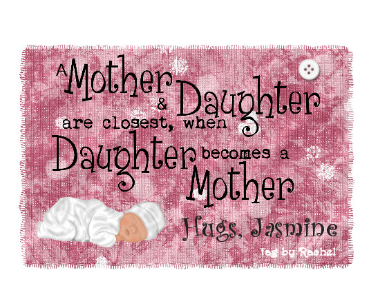 mothers & daughters saying with name Jasmine
