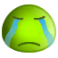 Green Smiley Crying