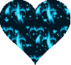Blue Heart Flame