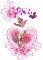 Mindy Pink Sparkle Heart n Roses