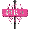 heart pink street sign delia LN