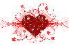 Sparkling red Heart