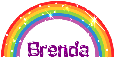 RAINBOW WITH THE NAME BRENDA