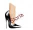 black stiletto shoe