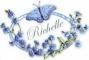 Oval Ribbon with Butterfly - Richelle