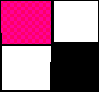 pink black white checkered