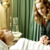 ronald and hermione at the hospital