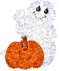 Ghost with pumpkin