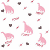 Pink Dinosaur Background