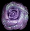 purple glitter rose