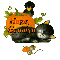 Pumpkin and Black Cat - Hugs - Genalyn