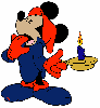 Mickey Mouse - blue/orange
