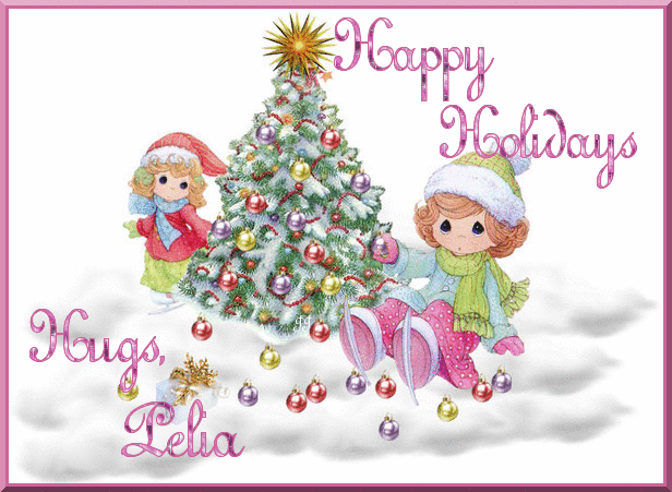 Happy Holidays Hugs, Pelia