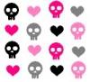 skull hearts