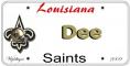 Saints License Plate - Dee