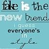 Fake is the new trend and i guess everyone is in style
