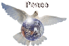 dove of peace with world