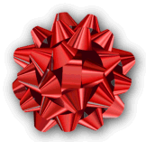 red christmas bow