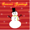 seasons greetings snowman