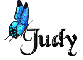 Blue Butterfly - Judy