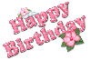 Pink Hibiscus: Happy Birthday