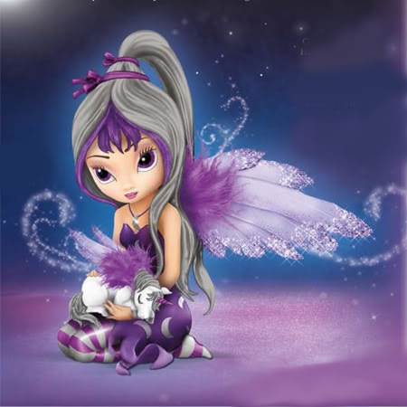 purple fairy unicorn